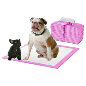 PaWz 100pcs 60x60cm Puppy Pet Dog Indoor Cat Toilet Training Pads Absorbent Pink