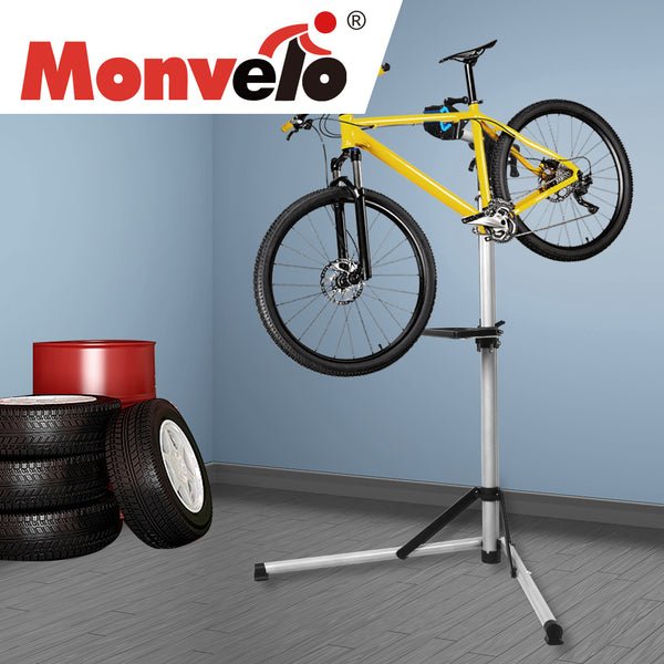 MONVELO Portable Bike Repair Stand Floor Workstand Bicycle Maintenance Max 50kg