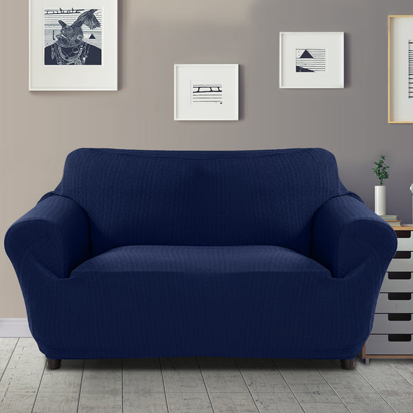 Sofa Cover Slipcover Protector Couch Covers 3-Seater Navy