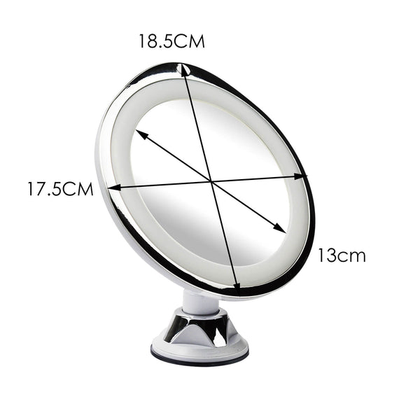 10x Magnifying Makeup Vanity Cosmetic Beauty Bathroom Mirror with LED Light