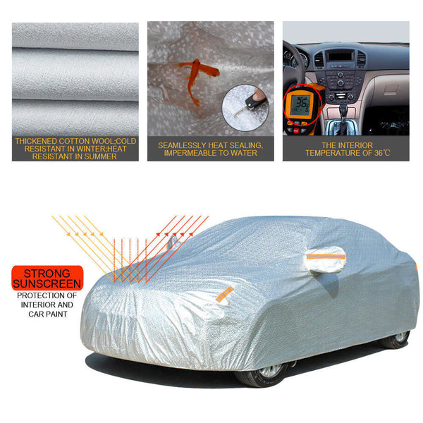 Waterproof Adjustable Large Car Covers Rain Sun Dust UV Proof Protection 3XXL