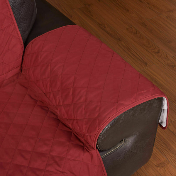 1 Seater Couch Sofa Cover Removable Quilted Slipcover Pet Kids Protector